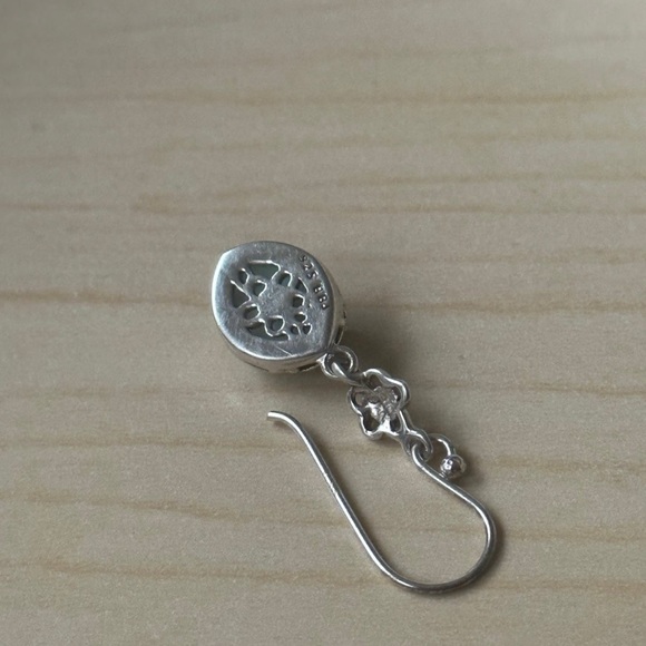 Larimar sterling silver dangle earrings - Picture 3 of 4